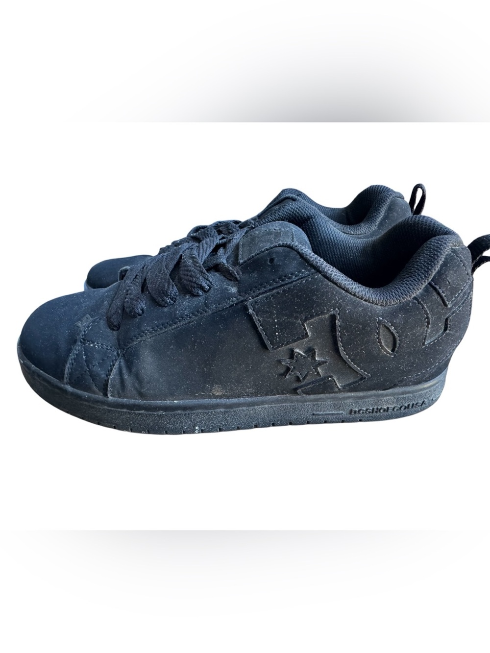 DC Y2K Retro Men’s 10.5 Low Pro Black on Black Skate Shoes NICE